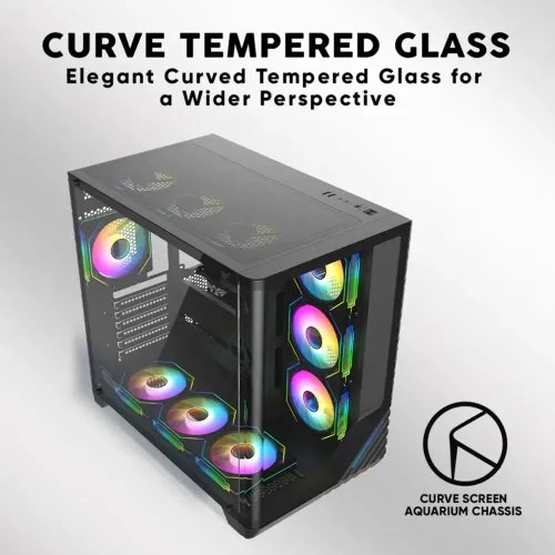 ARMAGGEDDONFULLATXDUALCHAMBERCHASSIS10XARGBFANSAQUARONX-CURVEGIGA10BLACK