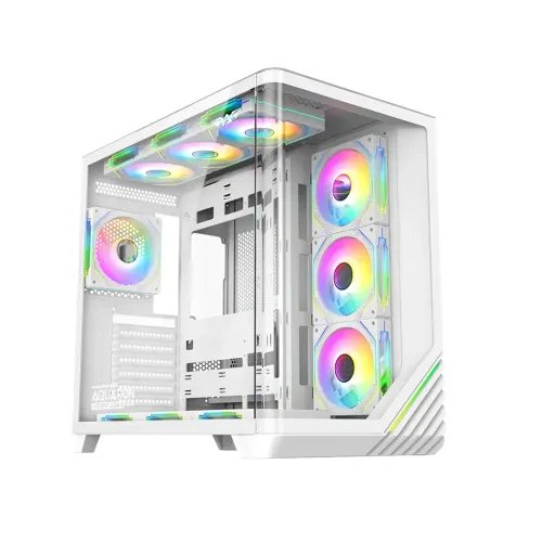 ARMAGGEDDONFULLATXDUALCHAMBERCHASSIS10XARGBFANSAQUARONX-CURVEGIGA10WHITE
