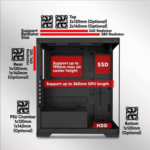 ARMAGGEDDONFULLATXTRANSPARENTFISHTANKGAMINGCASEAQUARONPROWHITE