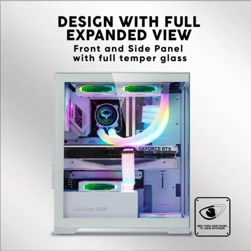 ARMAGGEDDONFULLATXTRANSPARENTFISHTANKGAMINGCASEAQUARONPROWHITE