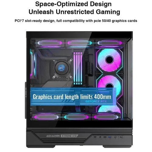 ARMAGGEDDONGAMINGFULLATXPCCASEAQUARONXTREMEX10BLACK