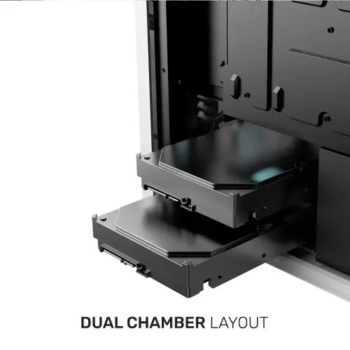 ARMAGGEDDONGAMINGPCCASEDUALCHAMBERWITH3ARGBFANSTRITRON2BLACK