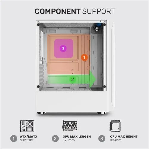 ARMAGGEDDONGAMINGPCCASEDUALCHAMBERWITH3ARGBFANSTRITRON2BLACK