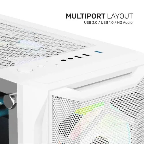 ARMAGGEDDONGAMINGPCCASEDUALCHAMBERWITH3ARGBFANSTRITRON2BLACK