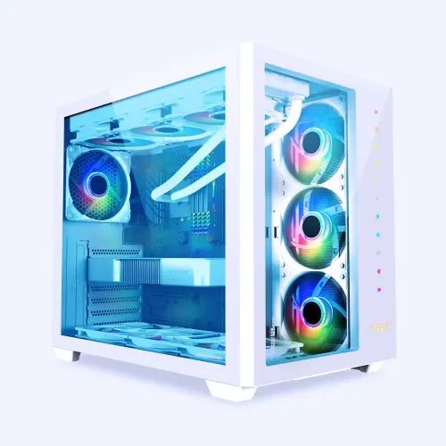 ARMAGGEDDONGAMINGPCCASEFULLATXTESSARAXXCORE12AIRWHITE