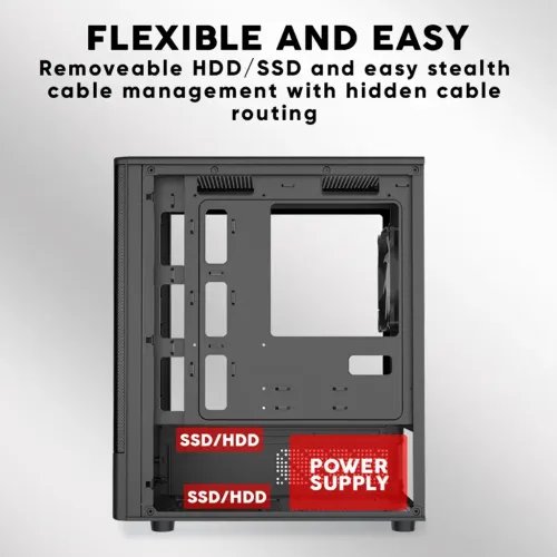 ARMAGGEDDONMICROATXCASEWITH3XCHROMAFANSDEEPFREEZEDUPLEX2CHROMABLACK