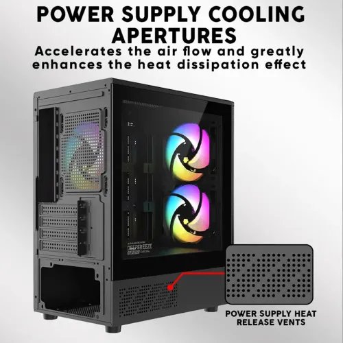 ARMAGGEDDONMICROATXCASEWITH3XCHROMAFANSDEEPFREEZEDUPLEX2CHROMABLACK