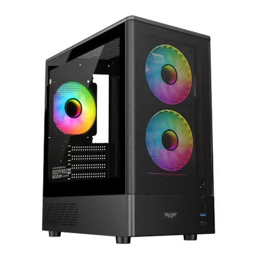ARMAGGEDDONMICROATXCASEWITH3XCHROMAFANSDEEPFREEZEDUPLEX2CHROMABLACK