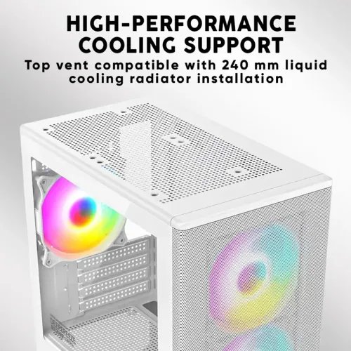 ARMAGGEDDONMICROATXCASEWITH3XCHROMAFANSDEEPFREEZEDUPLEX2CHROMAWHITE