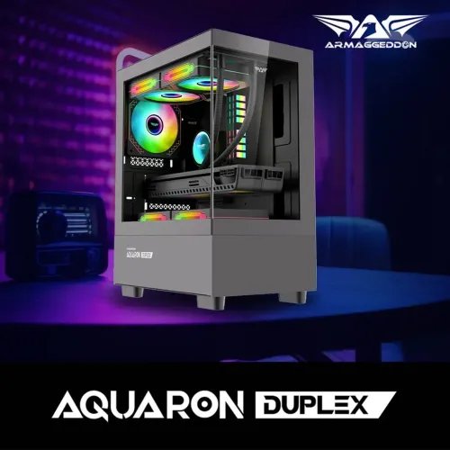 ARMAGGEDDONMICROATXGAMINGPCCASEAQUARONDUPLEXBLACK