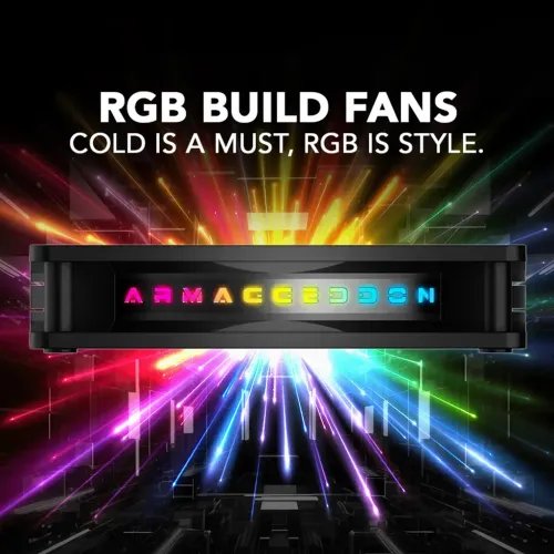 ARMAGGEDDONPCCOOLINGFAN12CMCHROMARGBKIT30005PACKBLACK