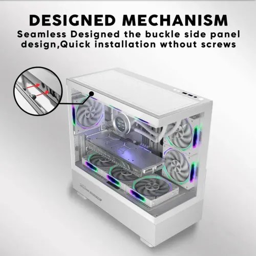 ARMAGGEDDONRGBM-ATXDUALCHAMBERGAMINGCASEAQUARONDUPLEXPROWHITE