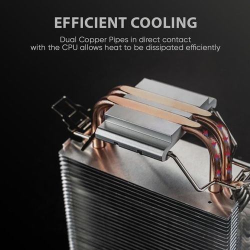 ARMAGGEDDONRGBSILENT9CMCPUCOOLINGFAN2HEATPIPESBLACK