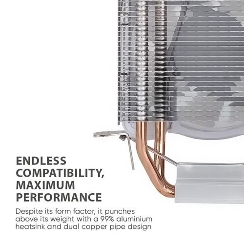 ARMAGGEDDONRGBSILENT9CMCPUCOOLINGFAN2HEATPIPESWHITE