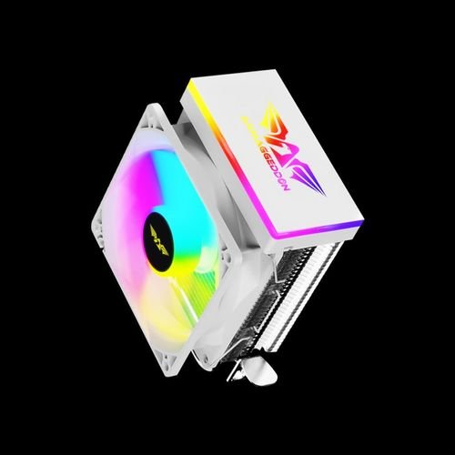 ARMAGGEDDONRGBSILENT9CMCPUCOOLINGFAN2HEATPIPESWHITE