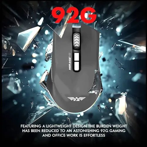 ARMAGGEDDONTRI-MODEGAMINGMOUSE10000CPIMIRAGEVIIBLACK