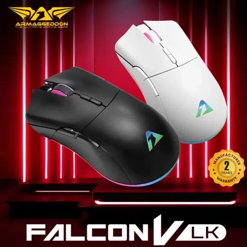 ARMAGGEDDONUSBWIREDMACROABLEGAMINGMOUSEFALCONVLK12000CPIBLACK