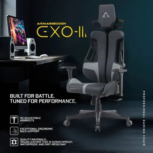 ARMAGGEDDONVEGANLEATHERERGONOMICBACKGAMINGCHAIREXOIIIHONEYBOURBON