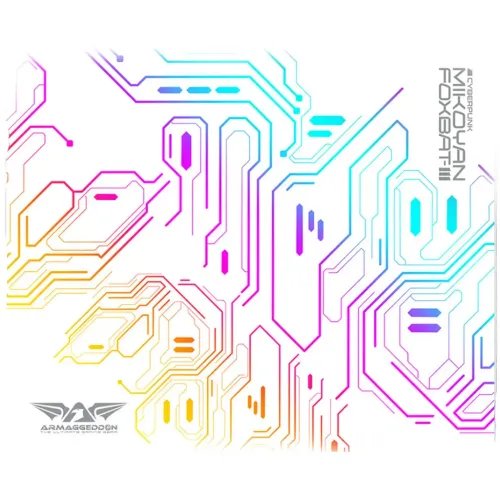 ARMAGGEDDON2.4GWIRELESSGAMINGMOUSERGB10000CPIMIKOYANFOXBAT-IIICYBERPUNKWHITE