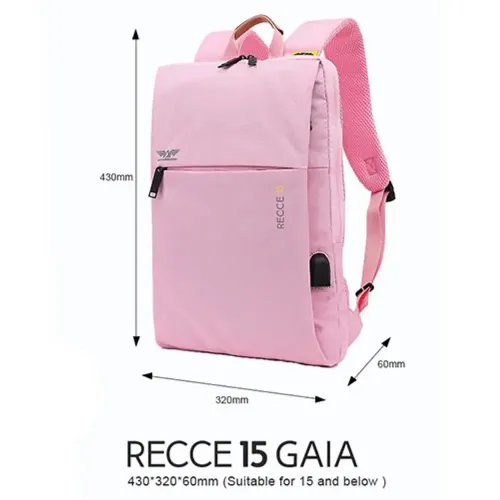 ARMAGGEDDON BACKPACK RECCE 15 GAIA FOR LAPTOP UP TO 15 PINK