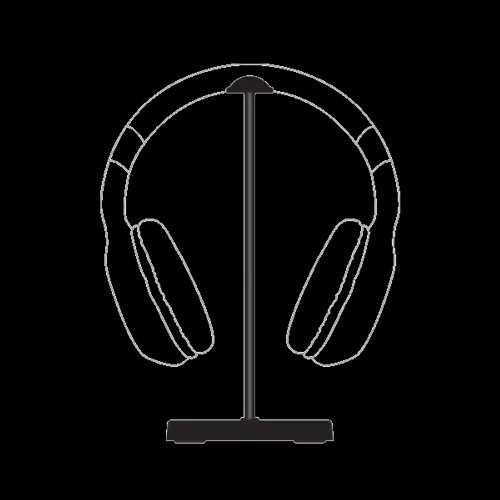 ARMAGGEDDON GAMING HEADPHONE STAND BLACK