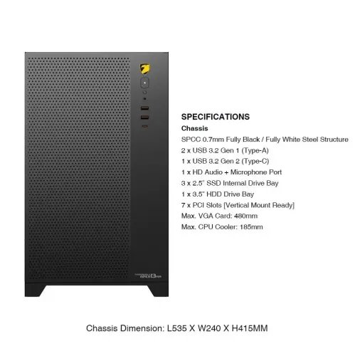 ARMAGGEDDON PC CASE TESSARAXX APEX 13 AIR BLACK