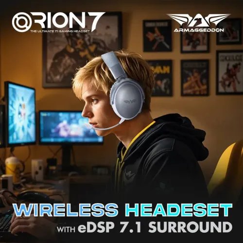 ARMAGGEDDONeDSP7.1SURROUNDQUAD-MODEWIRELESSHEADSETORION7SIERRA