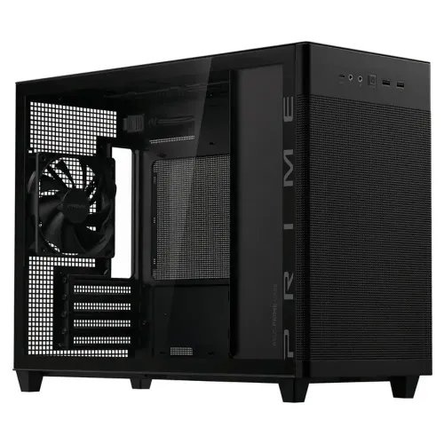 ASUS CASE Prime AP201 Tempered Glass MicroATX Black