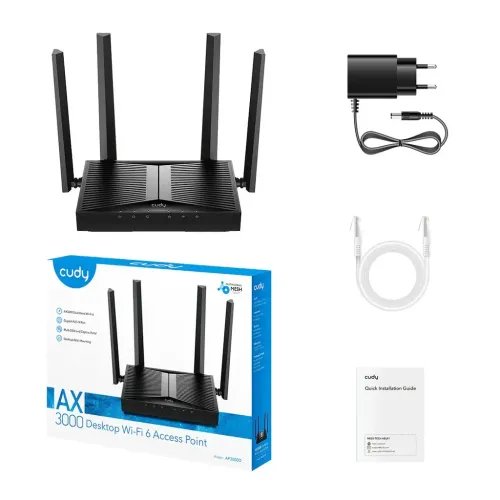 AccessPointCudyAP3000DWi-Fi6AX3000GigabitDual-Band
