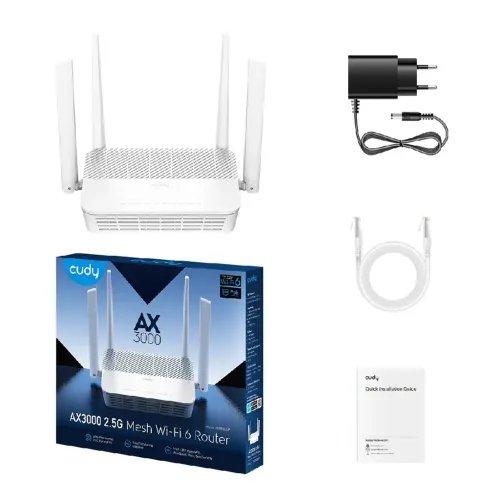 AccessPointCudyWR3000PWi-Fi6AX3000POE2.5GDual-Band