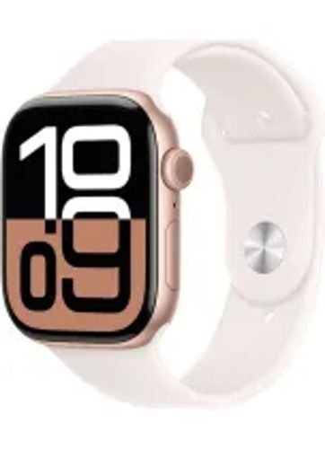 AppleWatchSeries10GPS46mmRoseGoldAluminiumCasewithLightBlushSportBandML