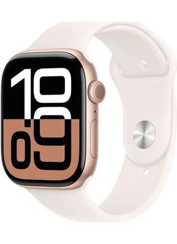 AppleWatchSeries10GPS46mmRoseGoldAluminiumCasewithLightBlushSportBandML