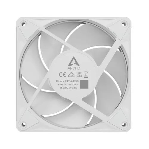 ArcticBioniXP12A-RGBWhitePackof3-120mmCaseFanwithA-RGB-FluidDynamicBearing-PWM
