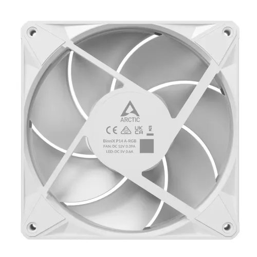 ArcticBioniXP14A-RGBWhitePackof3-140mmCaseFanwithA-RGB-FluidDynamicBearing-PWM