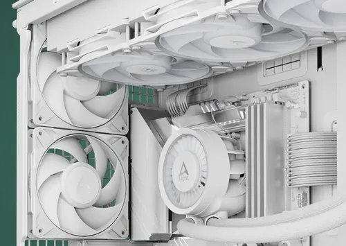 ArcticP12ProPSTWhite-PWM120mmCaseFan-fluiddynamicbearing-max3000RPM-PWMregulat