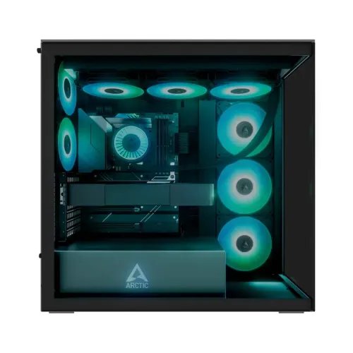 ArcticXtenderBlackblackwindowwoGPUverticalmount-MidTowerCasew.A-RGBFans