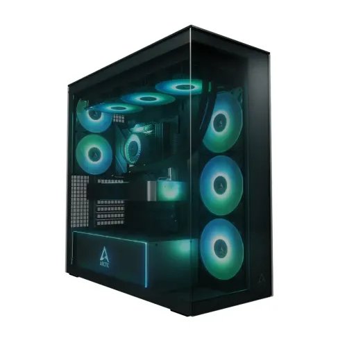 ArcticXtenderBlackblackwindowwoGPUverticalmount-MidTowerCasew.A-RGBFans