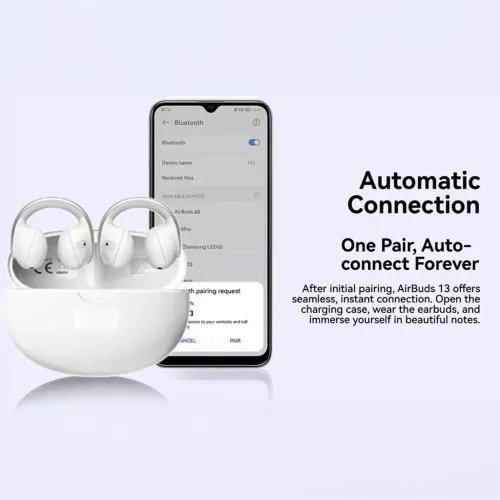 BLACKVIEWBT5.4ENCLEDDISPLAYAIRBUDS13WITHCHARGINGDOCKWHITE
