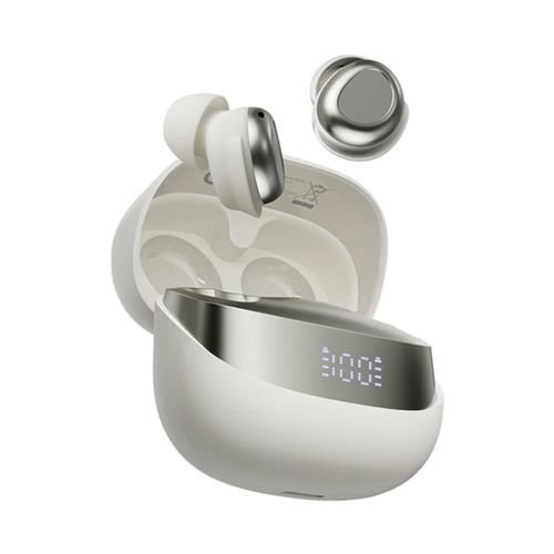 BLACKVIEWENCBT5.4AIRBUDS9LEDSCREENWITHCHARGINGDOCKBEIGEWHITE