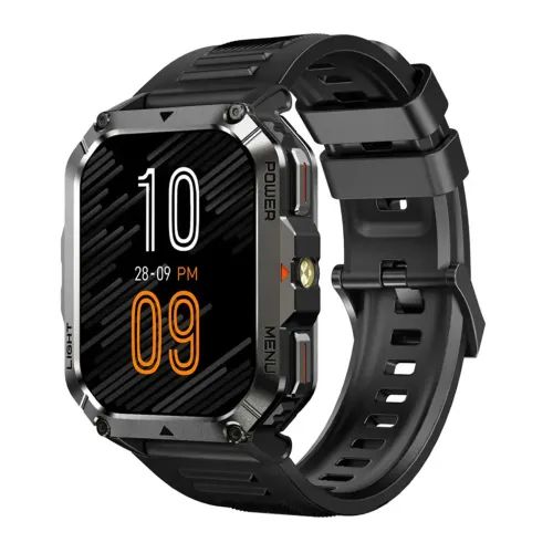 BLACKVIEWMULTI-FUNCTIONSMARTWATCHWITHFLASHLIGHTCOMPASSBTCALLHEALTHMANAGEMENTBLACK