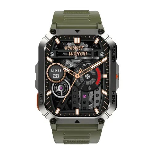 BLACKVIEWMULTI-FUNCTIONSMARTWATCHWITHFLASHLIGHTCOMPASSBTCALLHEALTHMANAGEMENTGREEN