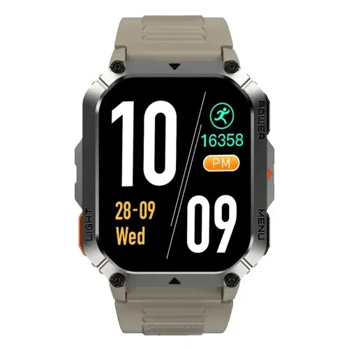 BLACKVIEWMULTI-FUNCTIONSMARTWATCHWITHFLASHLIGHTCOMPASSBTCALLHEALTHMANAGEMENTKHAKI