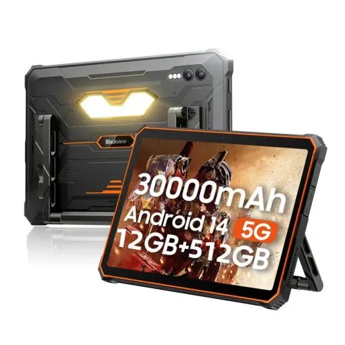 BLACKVIEWOCTA-CORERUGGEDTABLET10.9512GB512GBACTIVE10PRO5GNFCSIMANDROID14ORANGE