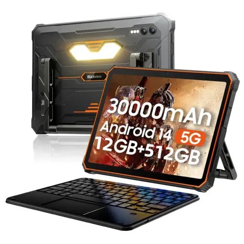 BLACKVIEWOCTA-CORERUGGEDTABLET10.9512GB512GBACTIVE10PRO5GNFCSIMANDROID14ORANGE