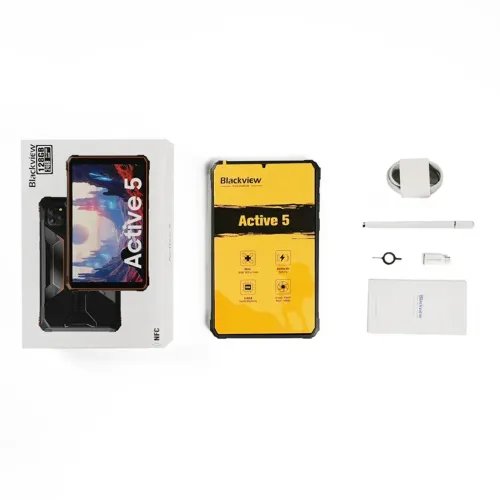 BLACKVIEWOCTA-CORERUGGEDTABLET8.688GB128GBACTIVE5NFCANDROID15ORANGE