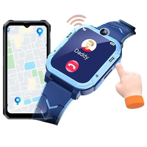 BLACKVIEW4GKIDSSMARTWATCHGRMENUANDSOSFUNCTIONBLUE