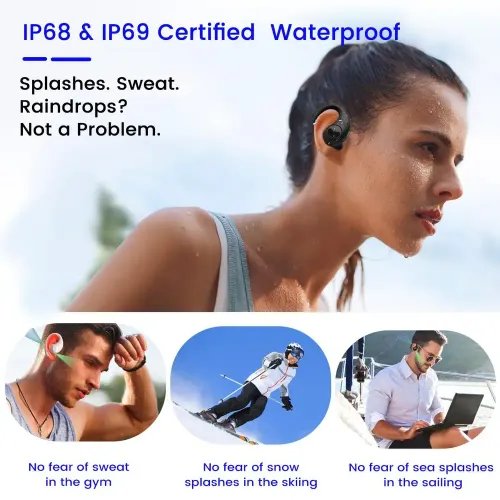 BLACKVIEW BT5.0 ENCMIC NOISE REDUCTION EARBUDS WITH CHARGING DOCK BLACK