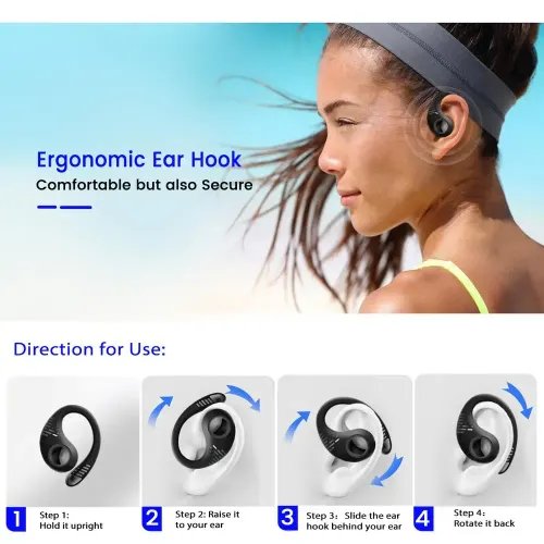 BLACKVIEW BT5.0 ENCMIC NOISE REDUCTION EARBUDS WITH CHARGING DOCK BLACK