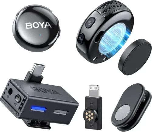 BOYALINK3-Type-C35mmAI-PoweredButtonWirelessMicrophone2TX1RXnoCase