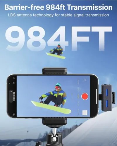 BOYALINK3-Type-CLightning35mmAI-PoweredButtonWirelessMicrophone2TX1RXcha.Case